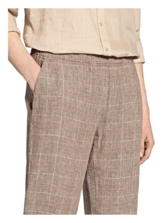 Brax Leinenhose Maron, Braun