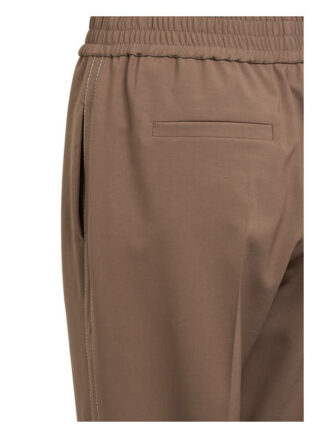 Brunello Cucinelli 7/8-Hose mit Galonstreifen, Beige