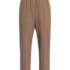 Brunello Cucinelli 7/8-Hose mit Galonstreifen, Beige