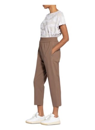Brunello Cucinelli 7/8-Hose mit Galonstreifen, Beige
