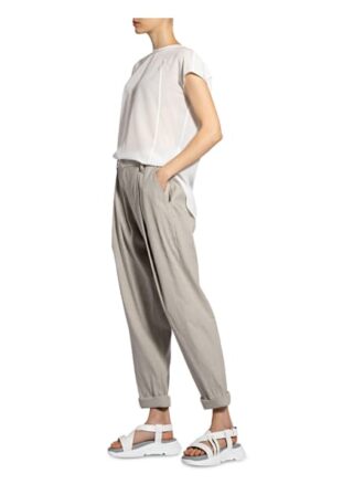 Brunello Cucinelli 7/8-Hose mit Leinen, Beige