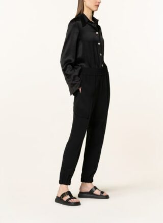 Brunello Cucinelli Cargohose mit Seide, Schwarz