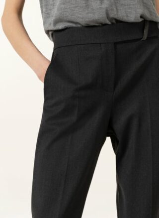 Brunello Cucinelli Hose mit Perlenbesatz, Grau