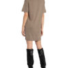 Brunello Cucinelli Kleid mit Cashmere und Glitzergarn, Braun