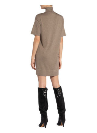 Brunello Cucinelli Kleid mit Cashmere und Glitzergarn, Braun