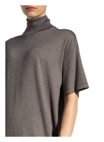Brunello Cucinelli Kleid mit Cashmere und Glitzergarn, Grün Brunello Cucinelli Kleid mit Cashmere und Glitzergarn, Grün