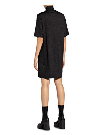 Brunello Cucinelli Kleid mit Cashmere und Glitzergarn, Schwarz