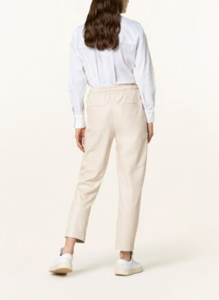 Brunello Cucinelli Lederhose, Beige