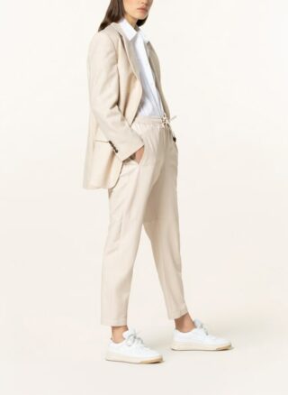 Brunello Cucinelli Lederhose, Beige
