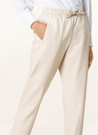 Brunello Cucinelli Lederhose, Beige