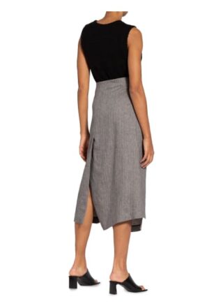 Brunello Cucinelli Leinenrock, Grau