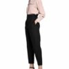 Brunello Cucinelli Paperbag-Hose, Schwarz