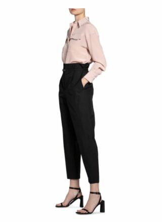 Brunello Cucinelli Paperbag-Hose, Schwarz