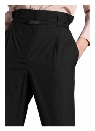 Brunello Cucinelli Paperbag-Hose, Schwarz