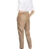 Brunello Cucinelli Paperbag-Hose mit Leinen, Beige