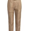 Brunello Cucinelli Paperbag-Hose mit Leinen, Beige