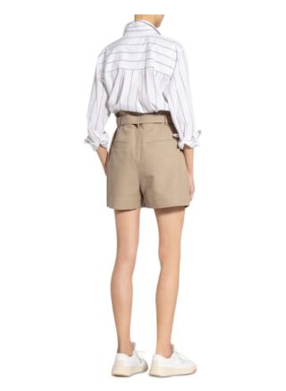Brunello Cucinelli Paperbag-Shorts, Beige