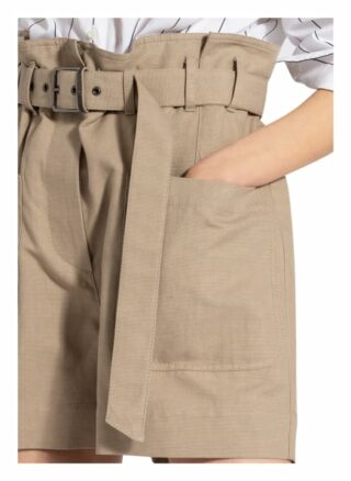 Brunello Cucinelli Paperbag-Shorts, Beige