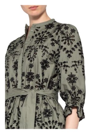 Bruuns Bazaar Kleid Rosie Sinea mit Lochspitze, Grün