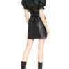 Bruuns Bazaar Lederkleid Petrah Kindsay, Schwarz