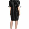 By Malene Birger Lederkleid Datisca, Schwarz
