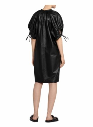 By Malene Birger Lederkleid Datisca, Schwarz