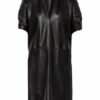 By Malene Birger Lederkleid Datisca, Schwarz