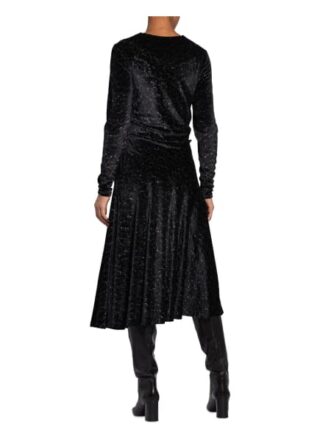 By Malene Birger Samtkleid Isabellis, Schwarz