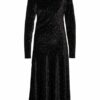 By Malene Birger Samtkleid Isabellis, Schwarz
