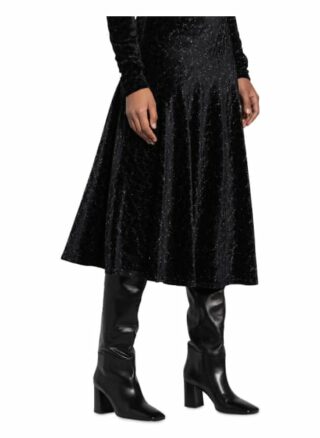 By Malene Birger Samtkleid Isabellis, Schwarz