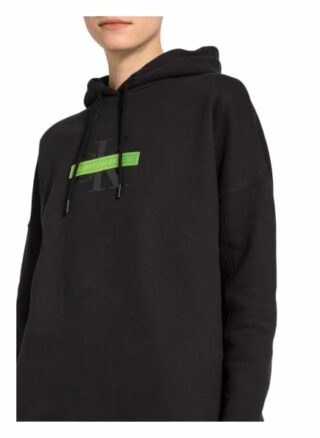 Calvin Klein Jeans Hoodie-Kleid, Schwarz
