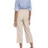 Cambio 7/8-Hose Claire mit Leinen, Beige