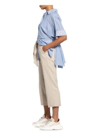 Cambio 7/8-Hose Claire mit Leinen, Beige