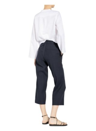 Cambio 7/8-Hose Claire mit Leinen, Blau