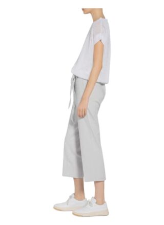 Cambio 7/8-Hose Claire mit Leinen, Grau