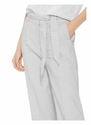 Cambio 7/8-Hose Claire mit Leinen, Grau