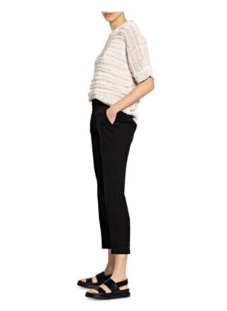 Cambio 7/8-Hose Krystal mit Leinen, Schwarz