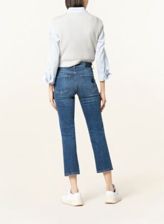 Cambio 7/8-Jeans Paris Straight Short, Blau