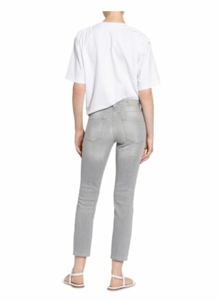 Cambio 7/8-Jeans Paris mit Schmucksteinbesatz, Grau