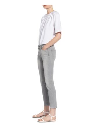 Cambio 7/8-Jeans Paris mit Schmucksteinbesatz, Grau