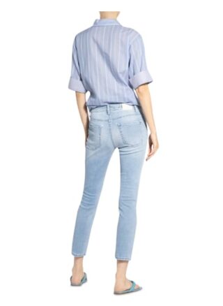 Cambio 7/8-Jeans Paris mit Swarovski Kristallen, Blau