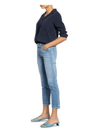Cambio 7/8-Jeans Paris mit Swarovski Kristallen, Blau