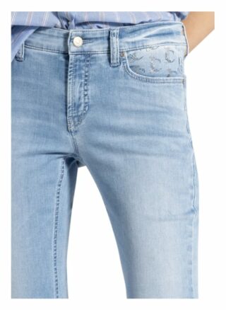 Cambio 7/8-Jeans Paris mit Swarovski Kristallen, Blau