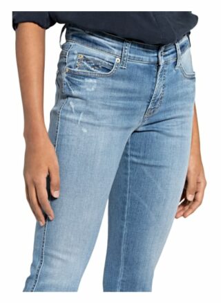 Cambio 7/8-Jeans Paris mit Swarovski Kristallen, Blau