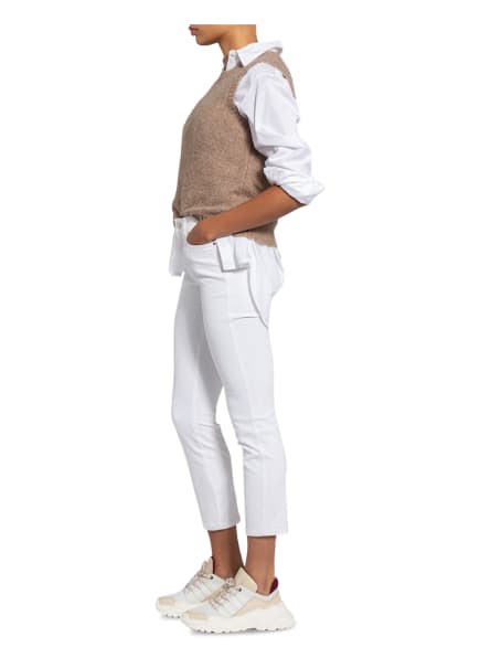 CAMBIO Paris Slim Fit Jeans Damen, Weiß