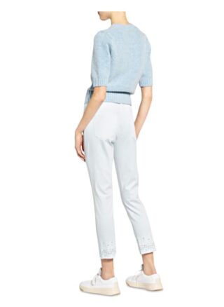 Cambio 7/8-Jeans Parla mit Lochspitze, Blau