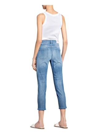 Cambio 7/8-Jeans Piper mit Schmucksteinbesatz, Blau