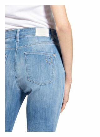Cambio 7/8-Jeans Piper mit Schmucksteinbesatz, Blau