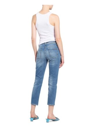 Cambio 7/8-Jeans Piper mit Swarovski Kristallen, Blau