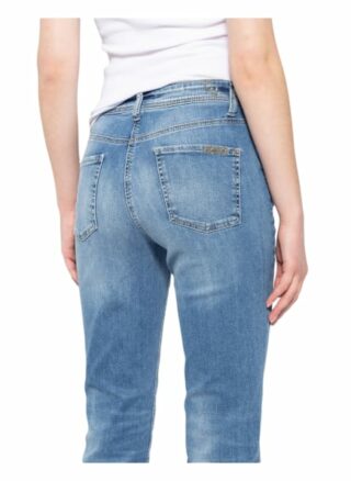 Cambio 7/8-Jeans Piper mit Swarovski Kristallen, Blau